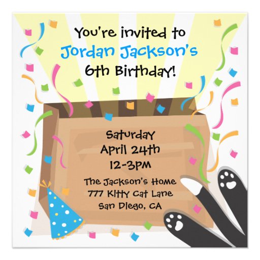 Surprise party birthday invitations