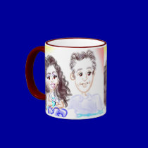 Surprise Party Caricatures Mug 13a mugs