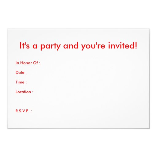 surprise party invitation : comic speech bubble