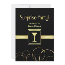 Surprise Party Invitations - Contemporary by SquirrelHugger Surprise Party Invitations - Contemporary