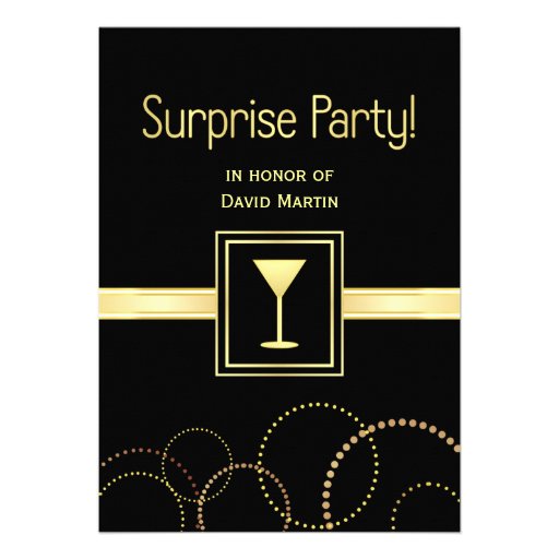 Surprise Party Invitations - Contemporary