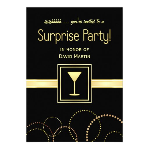 Surprise Party Invitations - Ssshhh You're Invited