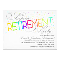 Surprise Retirement Party Invitations