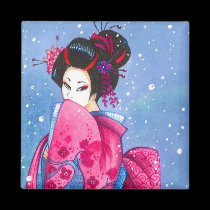 Surprise Snow Magnet, Maiko Geisha Art