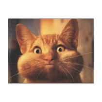 Surprised Cat post card. postcards