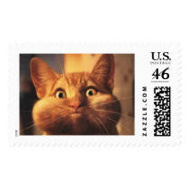 Surprised Cat Stamp