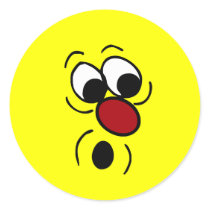 Surprised Face: IT won't like what you are doing Stickers