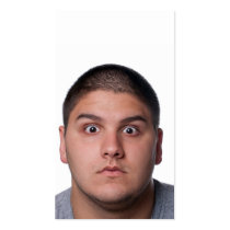 Surprised Man's Face Business Card