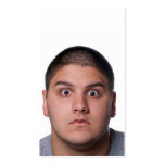 Surprised Man's Face Business Card