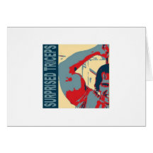 Surprised triceps! greeting card