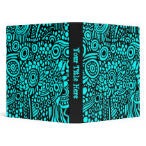 Surreal Life (1.0in) - Black on Cyan binders