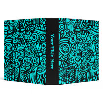 Surreal Life (1.5in) - Black on Cyan binders
