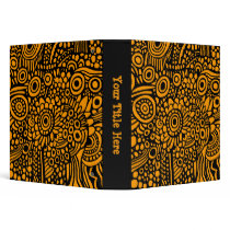 Surreal Life (1.5in) - Black on Orange binders