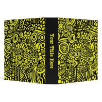 Surreal Life (1.5in) - Black on Yellow binders