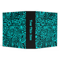 Surreal Life (2.0in) - Black on Cyan binders