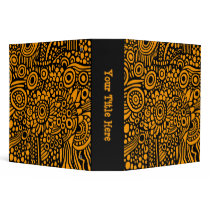 Surreal Life (2.0in) - Black on Orange binders