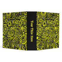 Surreal Life (2.0in) - Black on Yellow binders