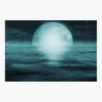 Surreal Moonlight Print posters