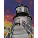 Surreal Owls Head Lighthouse print