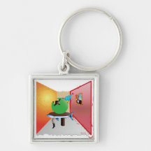 Surreal Party - Colorful, Weird and Artistic Key Chain