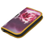 Surreal Pink Rose Floral  Rickshaw Folio Organizer
