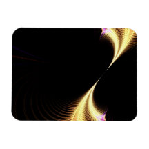 Surreal Purple Fractal Vortex Rectangle Magnet