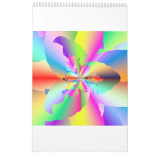 Surreal Rainbow Cyberscapes 2017 Calendar 