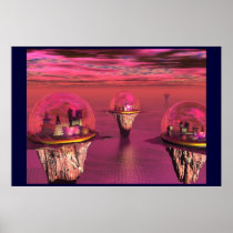 Surreal Sphere Cities 03 Print