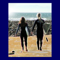 Surreal Surfing Safari Poster 1 posters