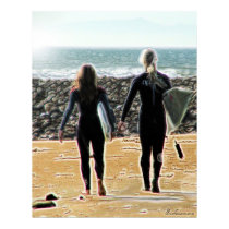Surreal Surfing Safari Poster 1