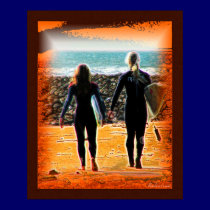 Surreal Surfing Safari Poster 2 posters