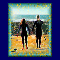 Surreal Surfing Safari Poster 3 posters
