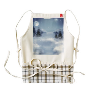 Surreal Winter Zazzle HEART Apron