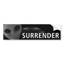SURRENDER 2 BUMPER bumper stickers by webwoman SURRENDER 2 BUMPER bumper stickers