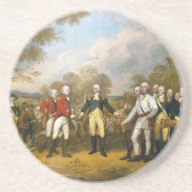 Surrender of General Burgoyne by John Trumbull Beverage Coaster