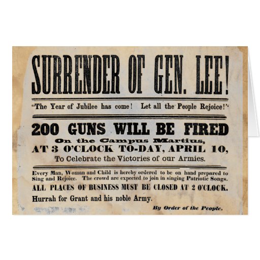 Surrender of General Lee Cards