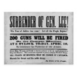 Surrender of General Lee Postcard