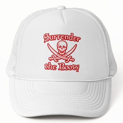 Surrender the Booty Mesh Hat by Piratesvsninjas