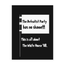 surrenderflag, The Defeatist Party , has no sha... postcards by jenniekurono surrenderflag, The Defeatist Party , has no sha... postcards