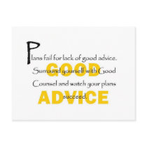Surround Yourself With Good Counsel postcards