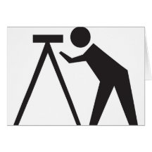Surveyor at Work Greeting Card