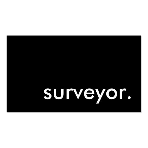 surveyor. business card template