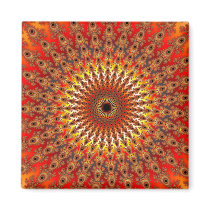Survival - Fractal Refrigerator Magnet