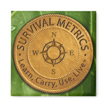 Survival Metrics.com Logo Refrigerator Magnets