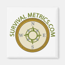 Survival Metrics.com Logo Magnet