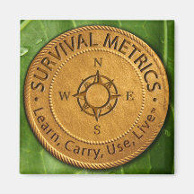 Survival Metrics.com Logo Refrigerator Magnets