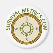 Survival Metrics.com Logo Refrigerator Magnets