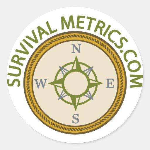 Survival Metrics.com Logo Round Stickers