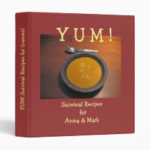 Survival Recipes for the new bride & Groom Binder