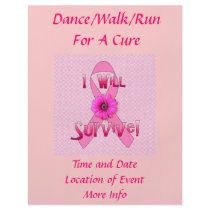 Survive Breast Cancer flyers